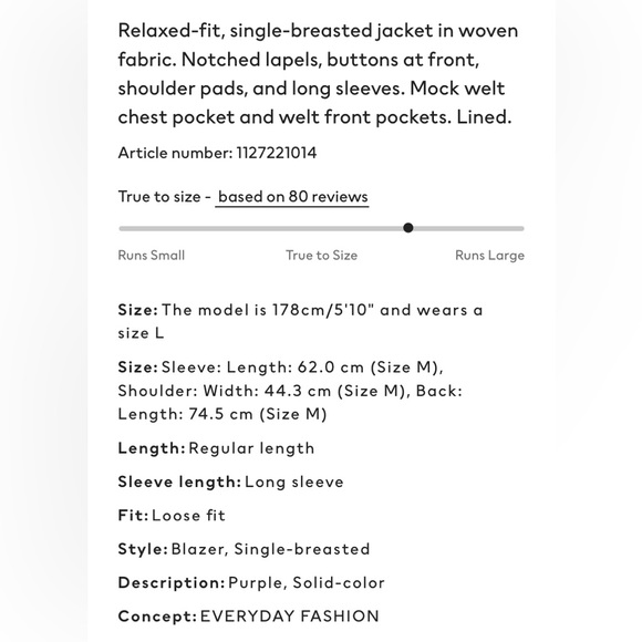 NWT H&M linen blend jacket - Picture 4 of 5